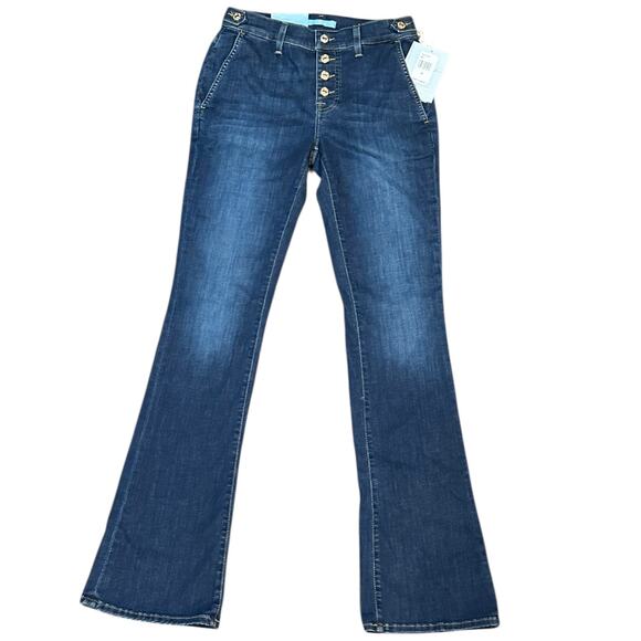 NWT 7 For All Mankind Size 26 Bootcut Bair High Waisted Jeans - Picture 1 of 6